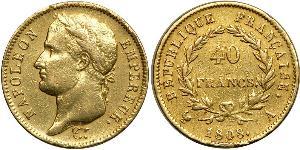 40 Franc Premier Empire (1804-1814) Or Napoléon Ier(1769 - 1821)