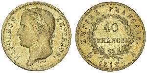 40 Franc Primo Impero francese (1804-1814) Oro Napoleone Bonaparte(1769 - 1821)