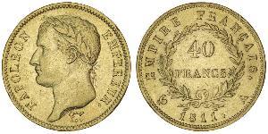 40 Franc Primo Impero francese (1804-1814) Oro Napoleone Bonaparte(1769 - 1821)