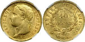 40 Franc Primo Impero francese (1804-1814) Oro Napoleone Bonaparte(1769 - 1821)