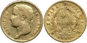 40 Franc Primo Impero francese (1804-1814) Oro Napoleone Bonaparte(1769 - 1821)