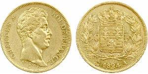 40 Franc Reino de Francia (1815-1830) Oro Carlos X de Francia (1757-1836)