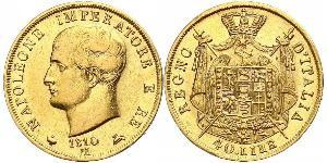 40 Lira Kingdom of Italy (Napoleonic) (1805–1814) Gold Napoleon (1769 - 1821)
