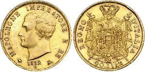 40 Lira Kingdom of Italy (Napoleonic) (1805–1814) Gold Napoleon (1769 - 1821)