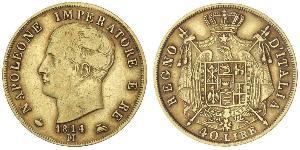 40 Lira Kingdom of Italy (Napoleonic) (1805–1814) Gold Napoleon (1769 - 1821)