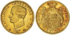40 Lira Kingdom of Italy (Napoleonic) (1805–1814) Gold Napoleon (1769 - 1821)