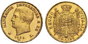 40 Lira Kingdom of Italy (Napoleonic) (1805–1814) Gold Napoleon (1769 - 1821)