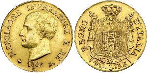 40 Lira Kingdom of Italy (Napoleonic) (1805–1814) Gold Napoleon (1769 - 1821)