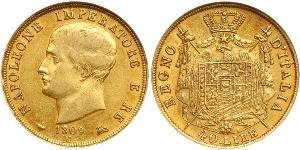 40 Lira Königreich Italien (1805–1814) Gold Napoleon Bonaparte(1769 - 1821)