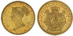 40 Lira Italie / Duché de Parme et de Plaisance (1545 - 1859) Or Marie-Louise d