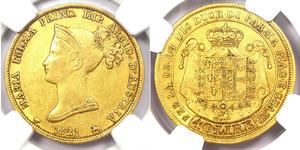 40 Lira Italie / Duché de Parme et de Plaisance (1545 - 1859) Or Marie-Louise d