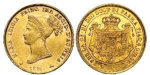 40 Lira Italia / Ducado de Parma (1545 - 1859) Oro María Luisa de Habsburgo-Lorena