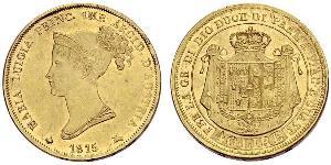 40 Lira Italia / Ducado de Parma (1545 - 1859) Oro María Luisa de Habsburgo-Lorena