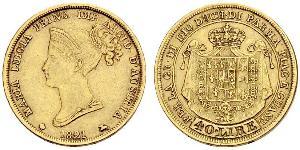 40 Lira Italia / Ducato di Parma e Piacenza (1545 - 1859) Oro Maria Luisa d