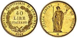 40 Lira Italian city-states Oro 