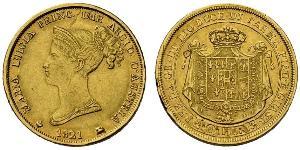40 Ліра https://en.wikipedia.org/wiki/Duchy_of_Parma (1545 - 1859) / Італія Золото Марія-Луїза Австрійська