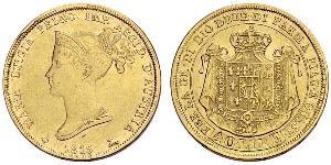 40 Ліра https://en.wikipedia.org/wiki/Duchy_of_Parma (1545 - 1859) / Італія Золото Марія-Луїза Австрійська