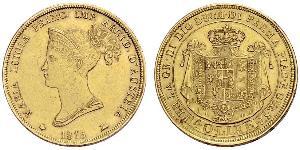 40 Ліра https://en.wikipedia.org/wiki/Duchy_of_Parma (1545 - 1859) / Італія Золото Марія-Луїза Австрійська