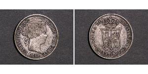 40 Сентимо Испания Серебро Isabella II of Spain (1830- 1904)