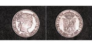 40 Сентимо Испания Серебро Isabella II of Spain (1830- 1904)