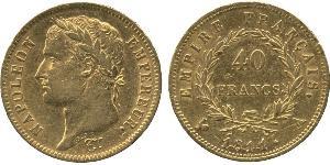40 Франк Первая Французская империя (1804-1814) Золото Наполеон I(1769 - 1821)