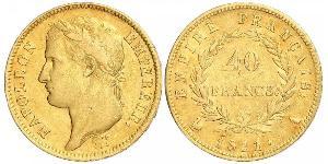 40 Франк Первая Французская империя (1804-1814) Золото Наполеон I(1769 - 1821)