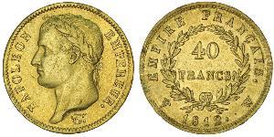 40 Франк Первая Французская империя (1804-1814) Золото Наполеон I(1769 - 1821)