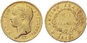 40 Франк Первая Французская империя (1804-1814) Золото Наполеон I(1769 - 1821)
