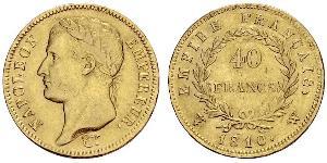 40 Франк Перша Французька імперія (1804-1814) Золото Наполеон I Бонапарт(1769 - 1821)