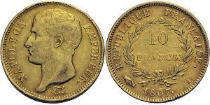 40 Франк Перша Французька імперія (1804-1814) Золото Наполеон I Бонапарт(1769 - 1821)