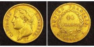 40 Франк Перша Французька імперія (1804-1814) Золото Наполеон I Бонапарт(1769 - 1821)