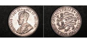 45 Piastre British Cyprus (1914–1960) Silver George V of the United Kingdom (1865-1936)