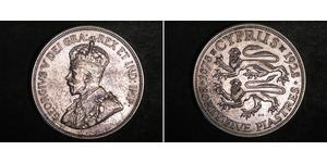 45 Пиастр Британский Кипр (1878 - 1960) Серебро Георг V (1865-1936)
