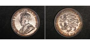 45 Пиастр Британский Кипр (1878 - 1960) Серебро Георг V (1865-1936)