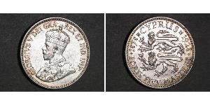 45 Пиастр Британский Кипр (1878 - 1960) Серебро Георг V (1865-1936)