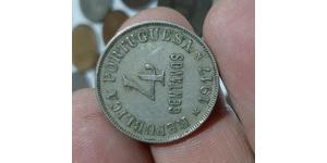 4 Centavo Erste Portugiesische Republik (1910 - 1926) Kupfer/Nickel 