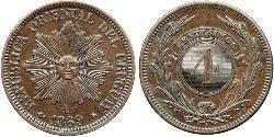 4 Centesimo Uruguay Cuivre 