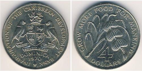 4 Dollar Dominica (1978 - ) Cuivre/Nickel 