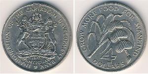 4 Dollar  Kupfer/Nickel 