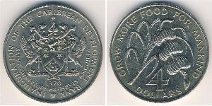 4 Dollar Saint Kitts and Nevis 銅/镍 
