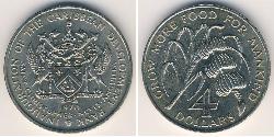 4 Dólar Saint Kitts and Nevis Níquel/Cobre 