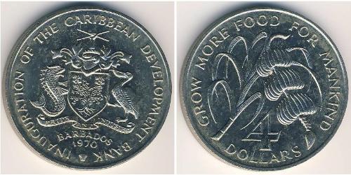 4 Dollaro Barbados Rame/Nichel 