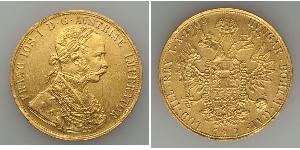 4 Ducat Österreich-Ungarn (1867-1918) Gold Franz Joseph I (1830 - 1916)