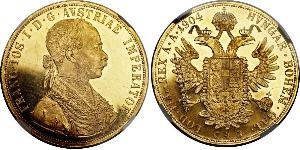 4 Ducat Österreich-Ungarn (1867-1918) Gold Franz Joseph I (1830 - 1916)