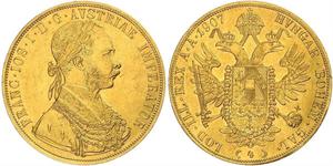 4 Ducat Österreich-Ungarn (1867-1918) Gold Franz Joseph I (1830 - 1916)