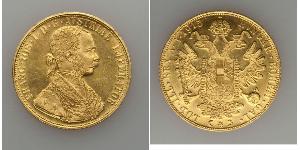 4 Ducat Österreich-Ungarn (1867-1918) Gold Franz Joseph I (1830 - 1916)