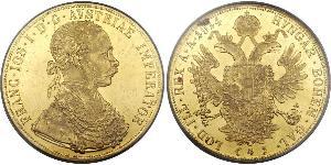 4 Ducat Imperio austrohúngaro (1867-1918) Oro Franz Joseph I (1830 - 1916)