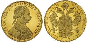 4 Ducat Imperio austrohúngaro (1867-1918) Oro Franz Joseph I (1830 - 1916)