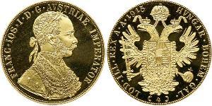4 Ducat 奥匈帝国 (1867 - 1918) 金 弗朗茨·约瑟夫一世 (1830 - 1916)