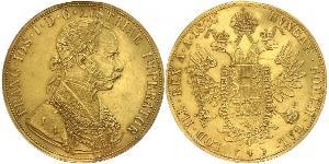 4 Ducat 奥匈帝国 (1867 - 1918) 金 弗朗茨·约瑟夫一世 (1830 - 1916)
